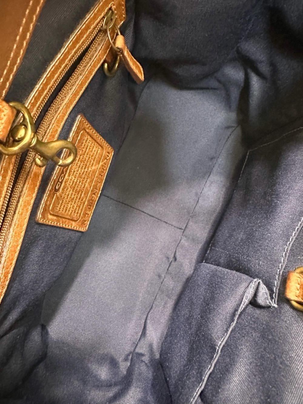 Coach Ergo Denim Patchwork Hobo Limited Edition Shoulder Bag Vintage Y2K - Picture 14 of 15